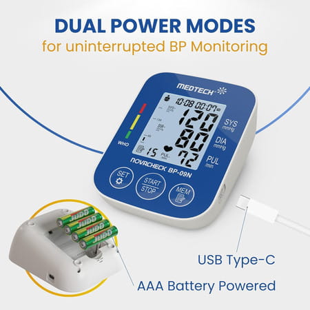 Medtech Bp09n Fully Automatic Digital Bp Monitor Blood Pressure Machine Monitoring Device