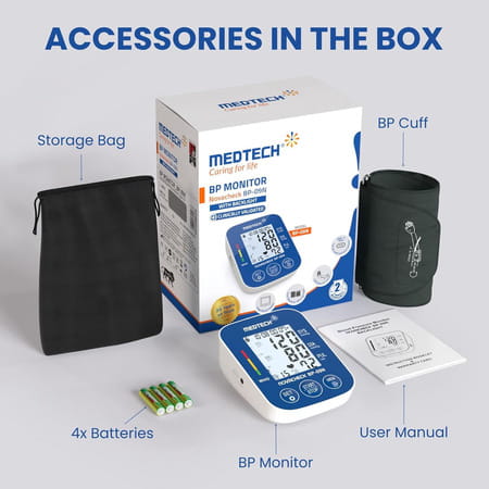 Medtech Bp09n Fully Automatic Digital Bp Monitor Blood Pressure Machine Monitoring Device