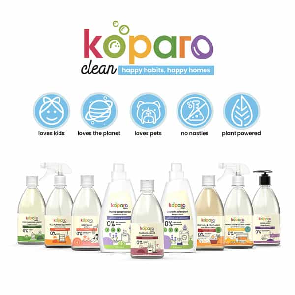 Koparo Dishwashing Liquid With Lime And Basil Plant Based | Germ Protection Baby & Pet Safe 500Mlx3