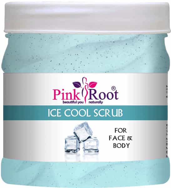 Pink Root Ice Cool Facial Scrub Tan Removal Scrub 500Ml