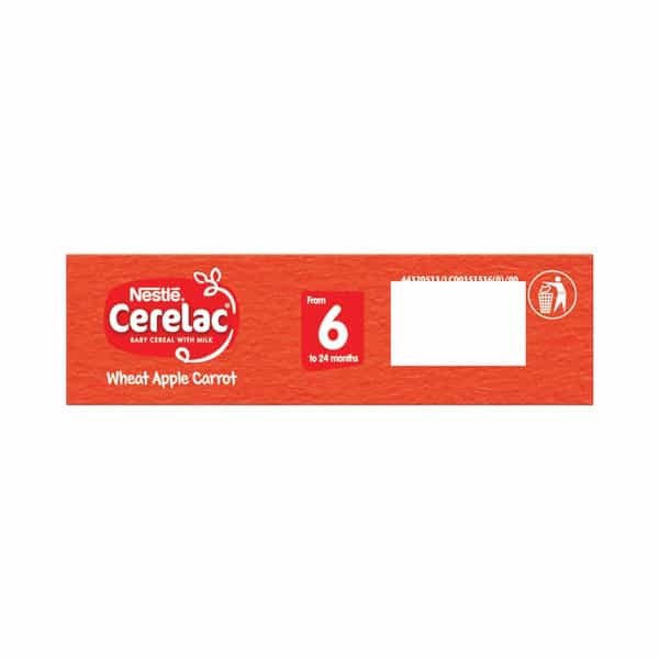 Nestle Cerelac Baby Cereal With Milk Wheat Apple Carrot Stage 1 From 6 To 24 Months Box Of 300Gm