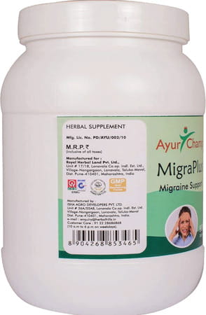 Ayur Champ Migraplus - 900 Tablets Pack Of 5