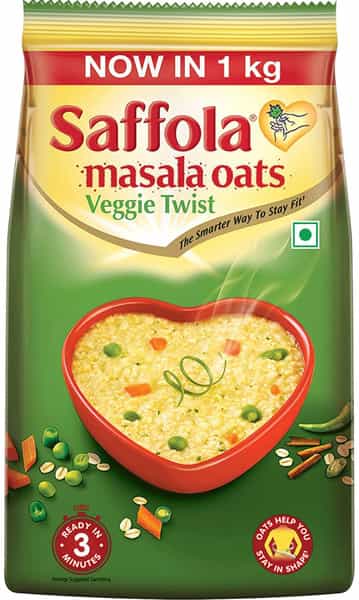Saffola Masala Oats Tasty Evening Snack Veggie Twist 1Kg