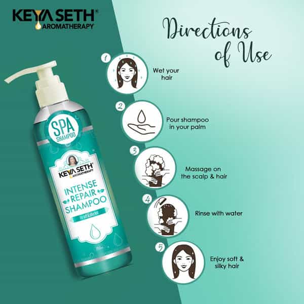 Keya Seth Aromatherapy Intense Repair Shampoo For Soft & Silk Hair- 200Ml