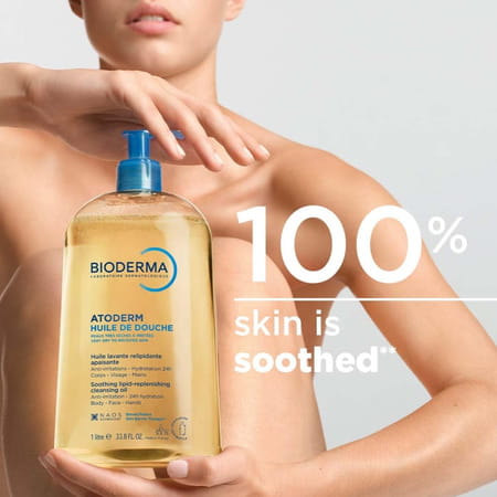 Bioderma Atoderm Huile De Douche Anti-Irritation Cleansing Oil 24Hrs Hydration