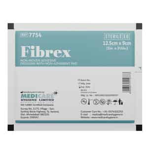 Medica Fibrex Adhesive Dressing With Non-adherent Pad 9cm X 12.5cm - Soft & Breathable Wound Care