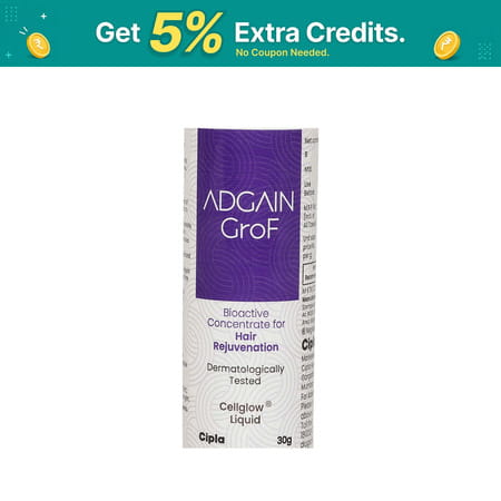 Adgain Grof | Hair Rejuvenation Cellglow Liquid | Bottle 30 Gm