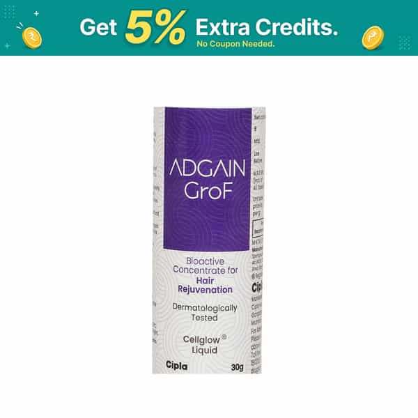 Adgain Grof | Hair Rejuvenation Cellglow Liquid | Bottle 30 Gm