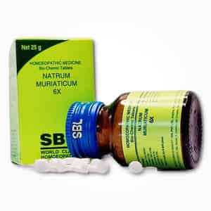 Sbl Natrum Muriaticum Biochemic Tablet 6x 25 Gm Pack Of 2