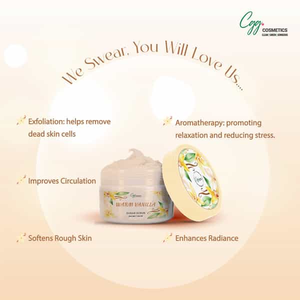 Cgg Cosmetics Warm Vanila Body Scrub ( B1g1 ) Free 200Gm