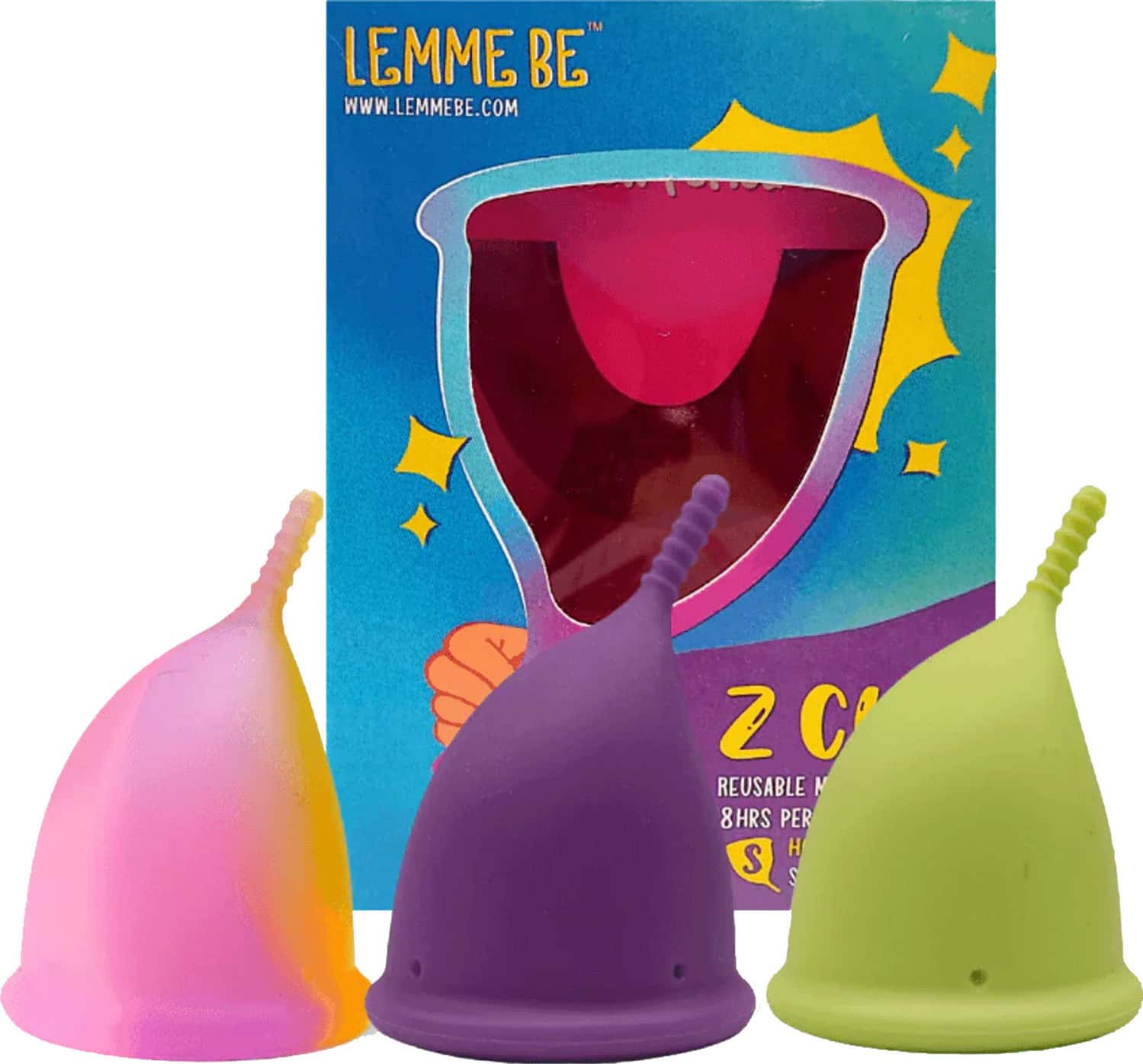 Lemme Be Z Cup - Reusable Menstrual Cup Combo|Small & Medium Size|Fda Approved|20ml & 25ml (Medium)