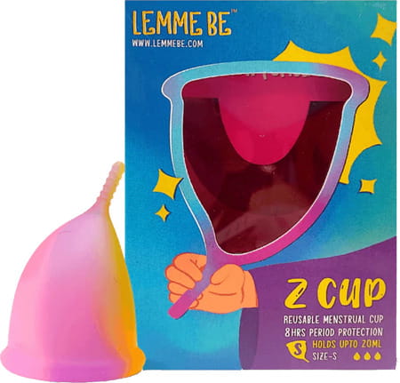 Lemme Be Z Cup - Reusable Menstrual Cup Combo|Small & Medium Size|Fda Approved|20ml & 25ml (Medium)