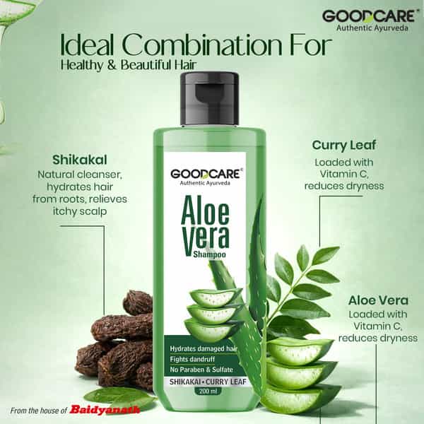 Goodcare Aloe Vera Enriched With Vitamin E Shampoo 200Ml