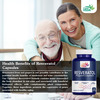 Fitness Veda 99.9% Pure Trans Resveratrol 500Mg Supplement Slow Down Aging (60 Veg Capsules)