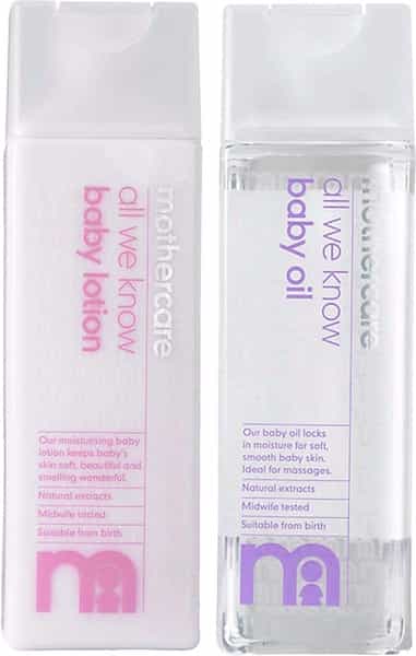 Mothercare All We Know Baby Lotion 300Ml+Mothercare All We Know Baby Oil 300Ml