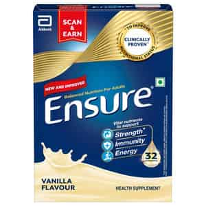 Ensure Balanced Nutrition Drink Powder For Adults Vanilla Flavour Box Of 375 Gm