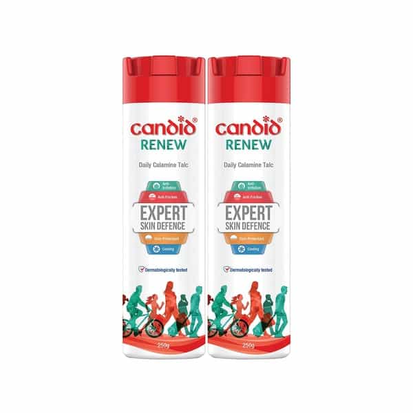 Candid Renew Calamine Anti Fungal Powder Bottle Of 500 G (Pack Of 2 X 250G)