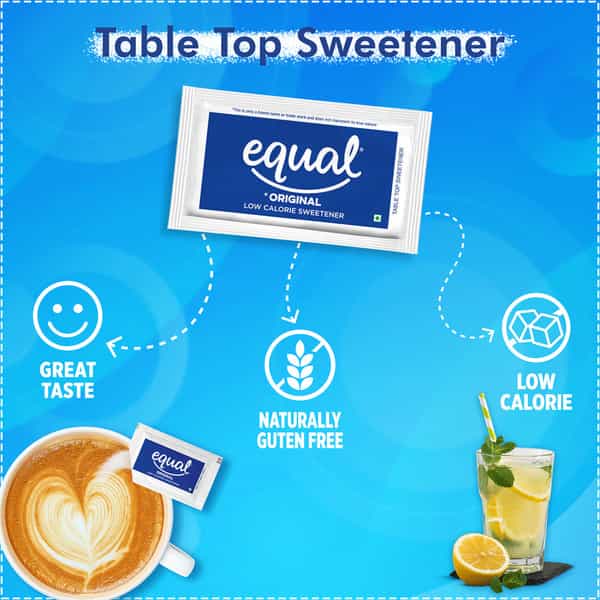 Equal Original Low Calorie Sweetener Sugar Free Low Calories Sugar Control 50 Sachet Pack Of 3