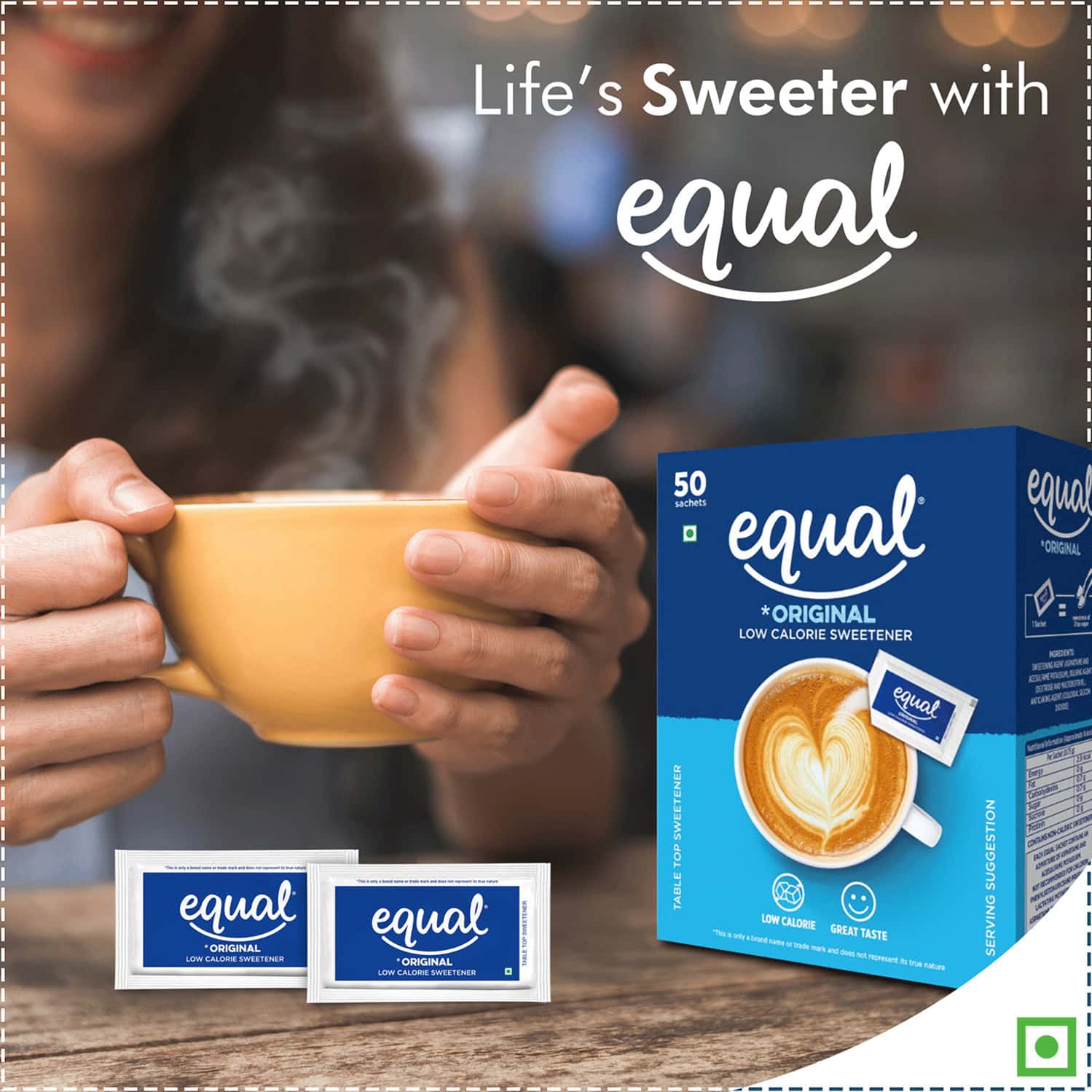 Buy EQUAL ORIGINAL LOW CALORIE SWEETENER SUGAR FREE LOW CALORIES SUGAR