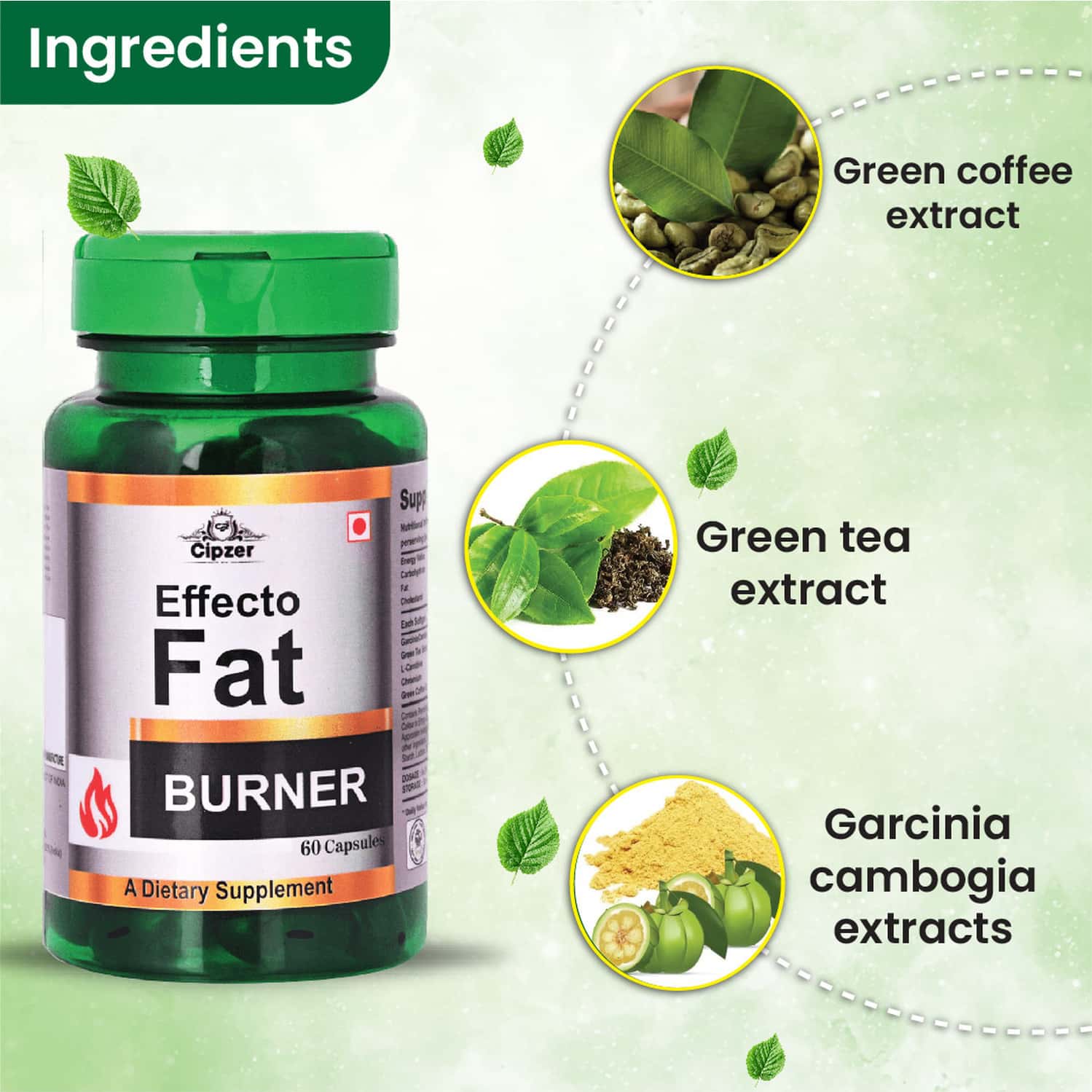 Buy CIPZER EFFECTO FAT BURNER CAPSULE ACCELERATE FAT BURN & BOOST