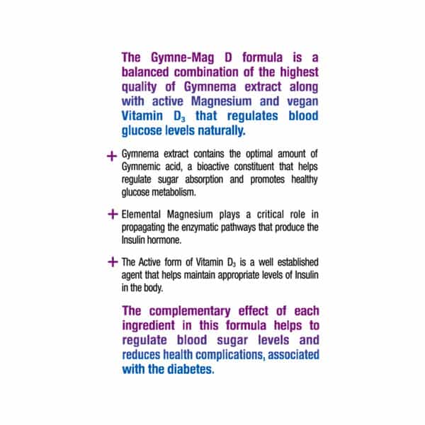 Natxtra Gymne-Mag D - For Blood Sugar Control - 1X (60 Capsules)