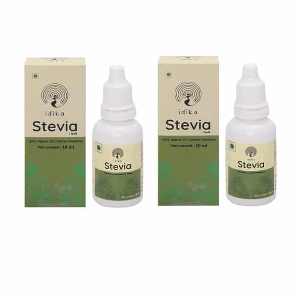 Idika Stevia Drop 10 Ml Diabetic Friendly 100% Natural Sugar Free Sweetener ( Pack Of 2)