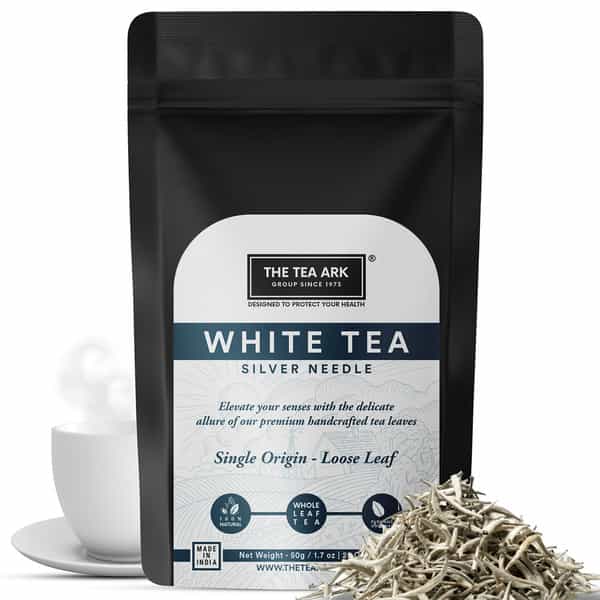 The Tea Ark Silver Needle White Tea From Darjeeling | Single Origin - Loose Leaf (50G Pouch)