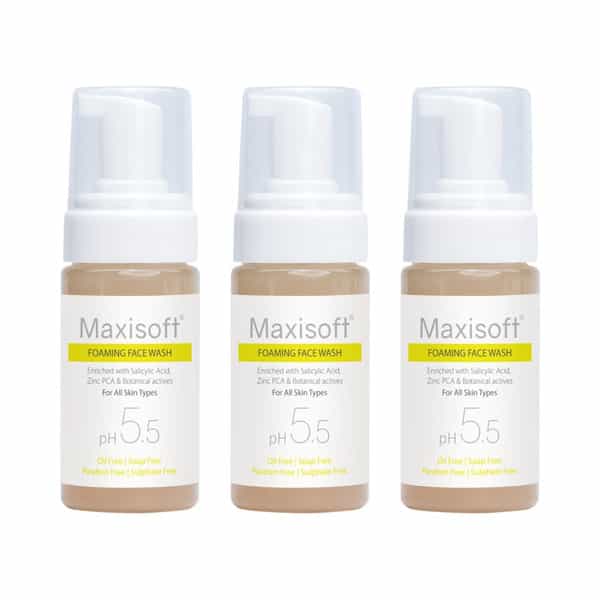 Maxisoft Foaming Face Wash | For All Skin Types | Ph 5.5 | Bottle | 100 Ml