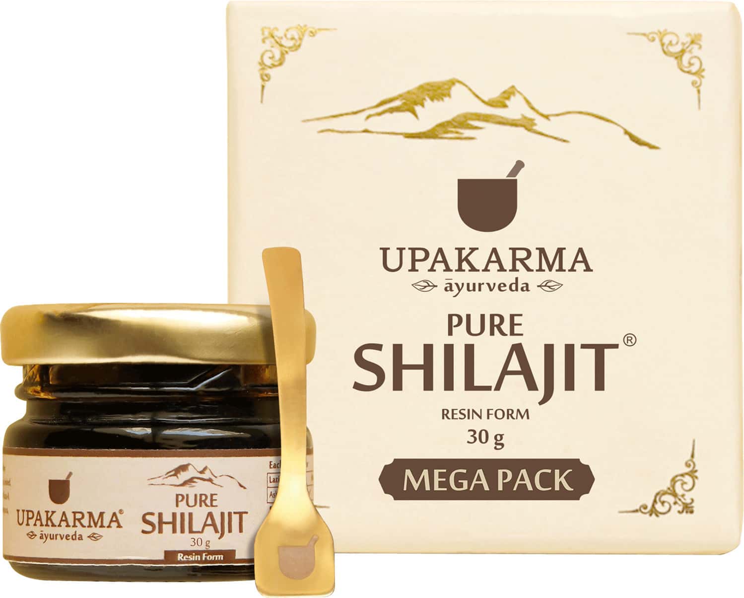 Upakarma Ayurveda Pure Shilajit Resin Form Mega Pack 30 Grams