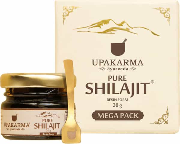Upakarma Ayurveda Pure Shilajit Resin Form Mega Pack 30 Grams