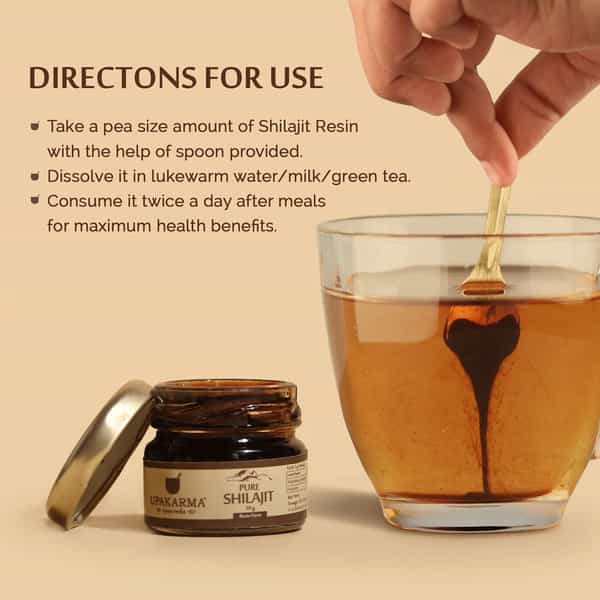 Upakarma Ayurveda Pure Shilajit Resin Form Mega Pack 30 Grams