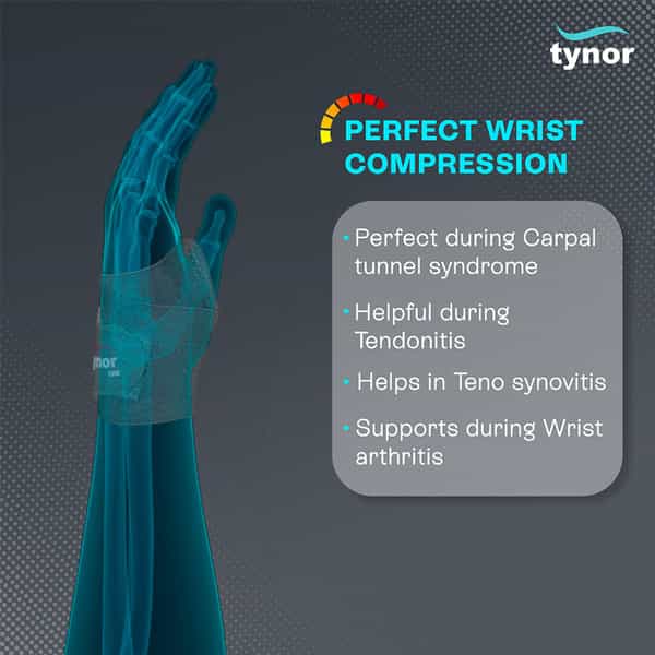 Tynor E 06 Wrist Brace With Thumb Size Universal