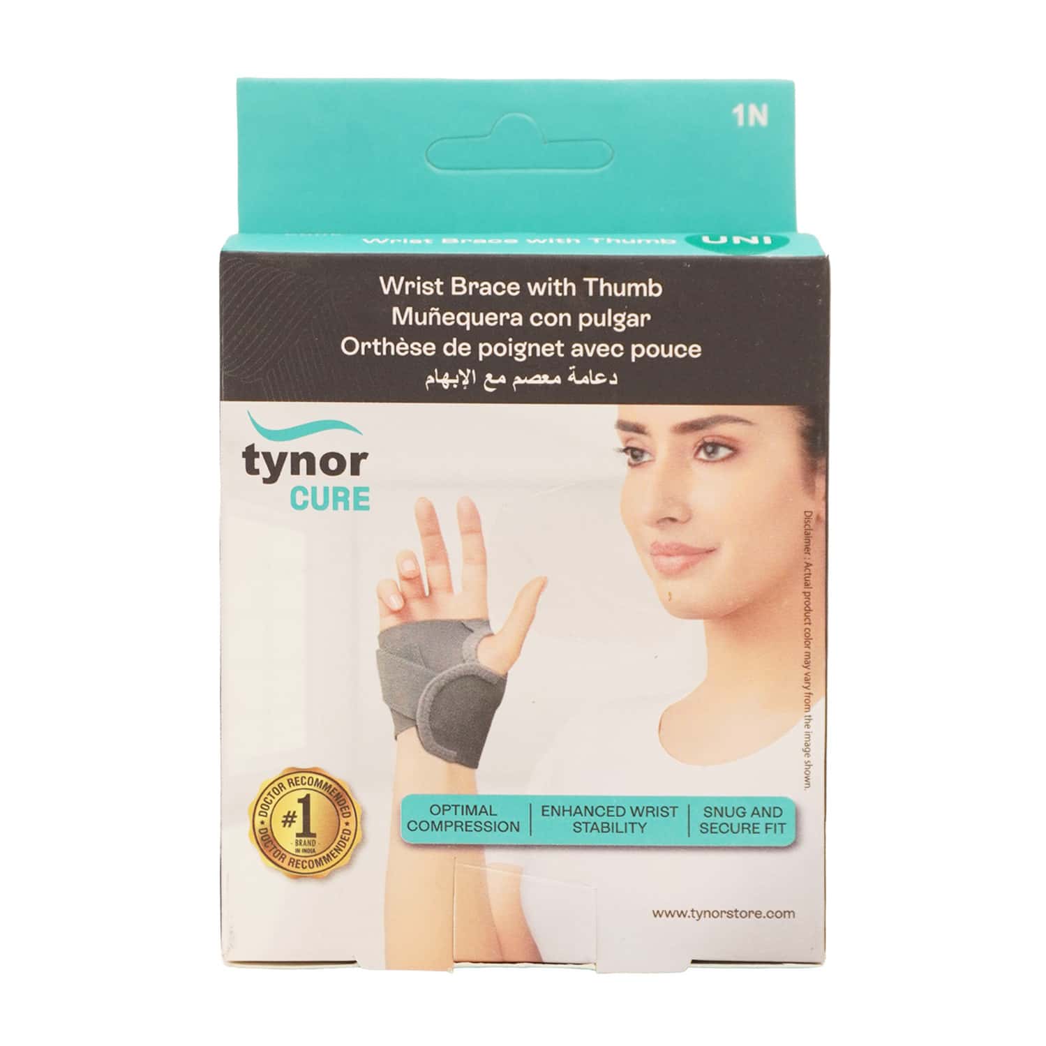 Tynor E 06 Wrist Brace With Thumb Size Universal