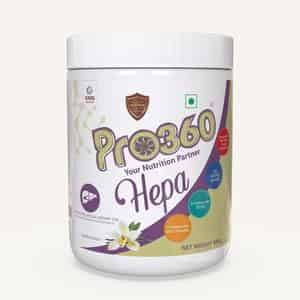 Pro360 Hepa | Nutritional Protein Supplement | Vanilla | Powder | Jar | 400 Gm