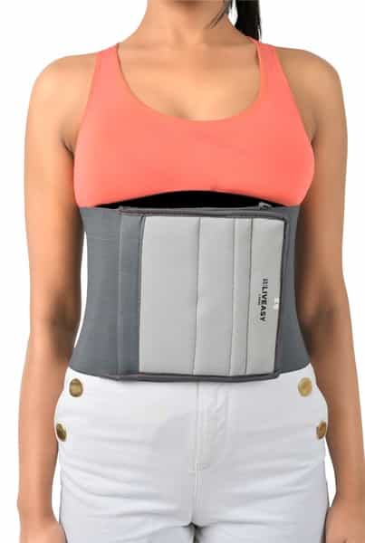 Liveasy Ortho Care Grey Waist Trimmer / Abdominal Binder - Xl (40 - 44 Inch)