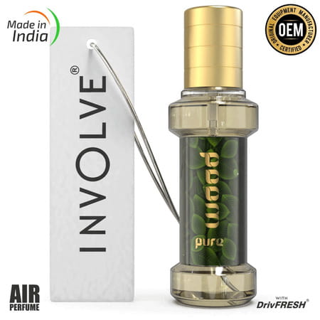 Involve Rainforest Purewood Scent Car Perfume - Fresh Woody Fragrance Spray Air Freshener - Irf11