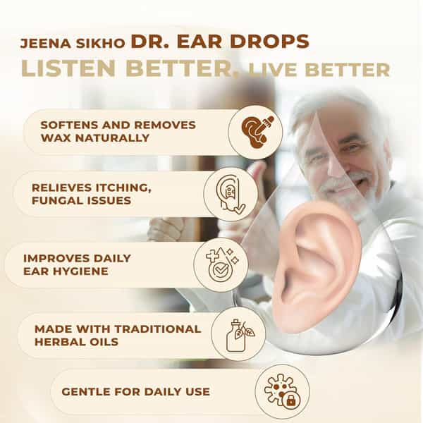Jeena Sikho Dr. Ear Oil/Drop | Antifungal And Antibacterial Ear Oil | 15Ml