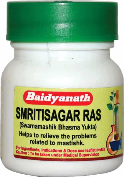 Baidyanath Asli Ayurved Smritisagar Ras 80 Tablets (Pack Of 2)