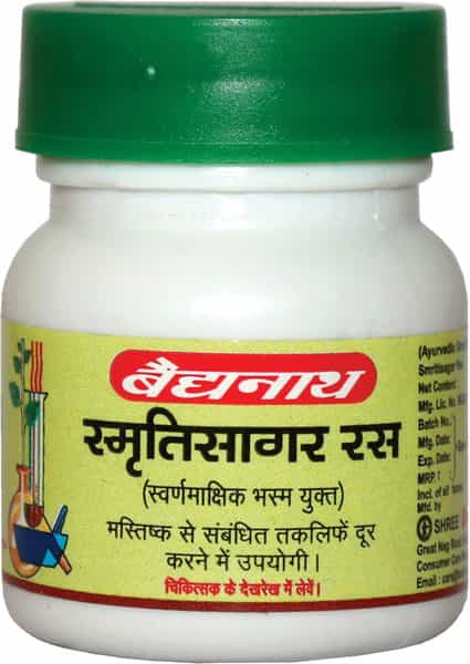 Baidyanath Asli Ayurved Smritisagar Ras 80 Tablets (Pack Of 2)