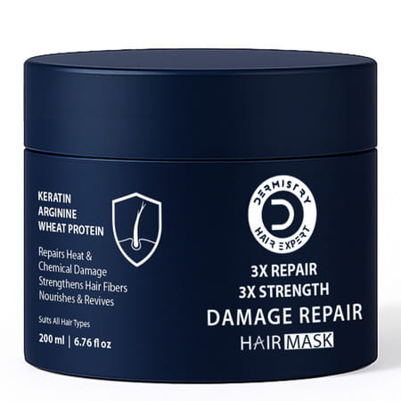 Dermistry Damage Control Breakage Repair Mask Keratin Argan Oil & Protein For Dry Damaged Hair 200ml