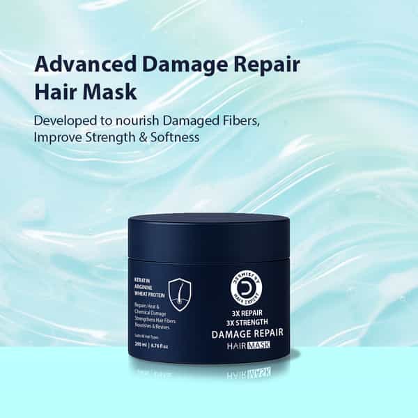 Dermistry Damage Control Breakage Repair Mask Keratin Argan Oil & Protein For Dry Damaged Hair 200Ml