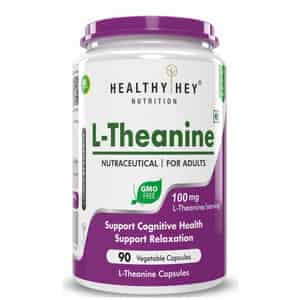 Healthyhey L-theanine - Support Relaxation - 90 Vegetarian Capsules
