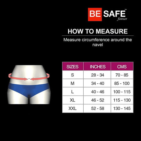 Besafe Forever Rib Support Chest Binder Compression Brace | Grey | Xl