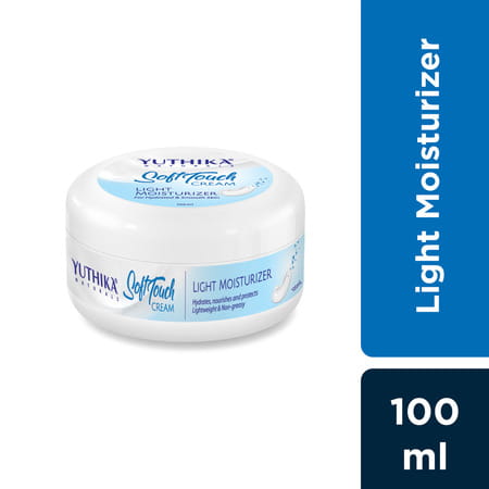 Yuthika Softtouch Moisturizer 100ml | Face Body Hand Cream | Instant Hydration For Dry Skin