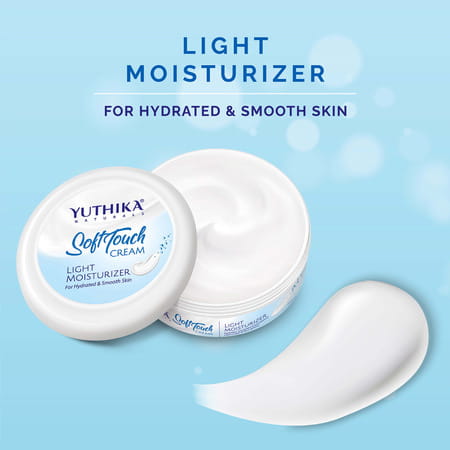 Yuthika Softtouch Moisturizer 100ml | Face Body Hand Cream | Instant Hydration For Dry Skin