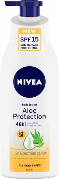 Nivea Aloe Protect Spf 15 Body Lotion - 400 Ml