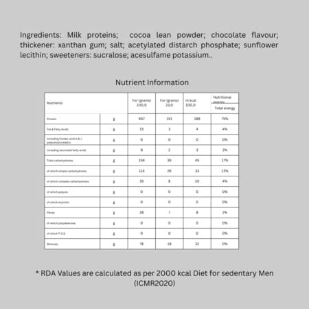 Progen Chocolate Flavoured Hot Drink Powder | 15 G Of Protein Per Meal | Pack Of 7 105 Gm