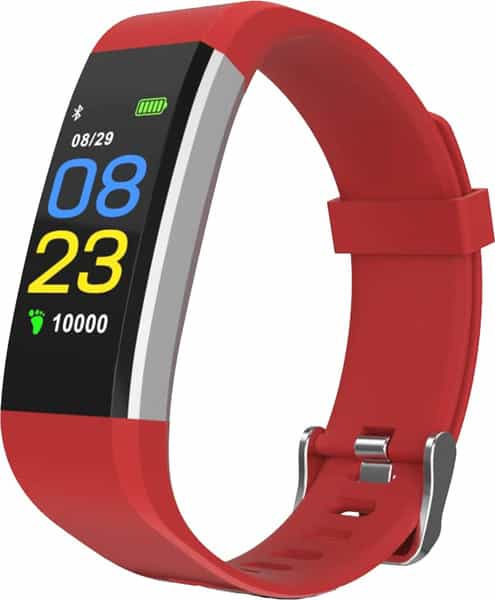 Portronics Kronos X3 Por-1465 - Smart Fitness Wristband Red