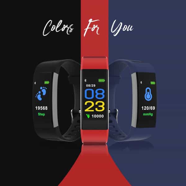 Portronics Kronos X3 Por-1465 - Smart Fitness Wristband Red