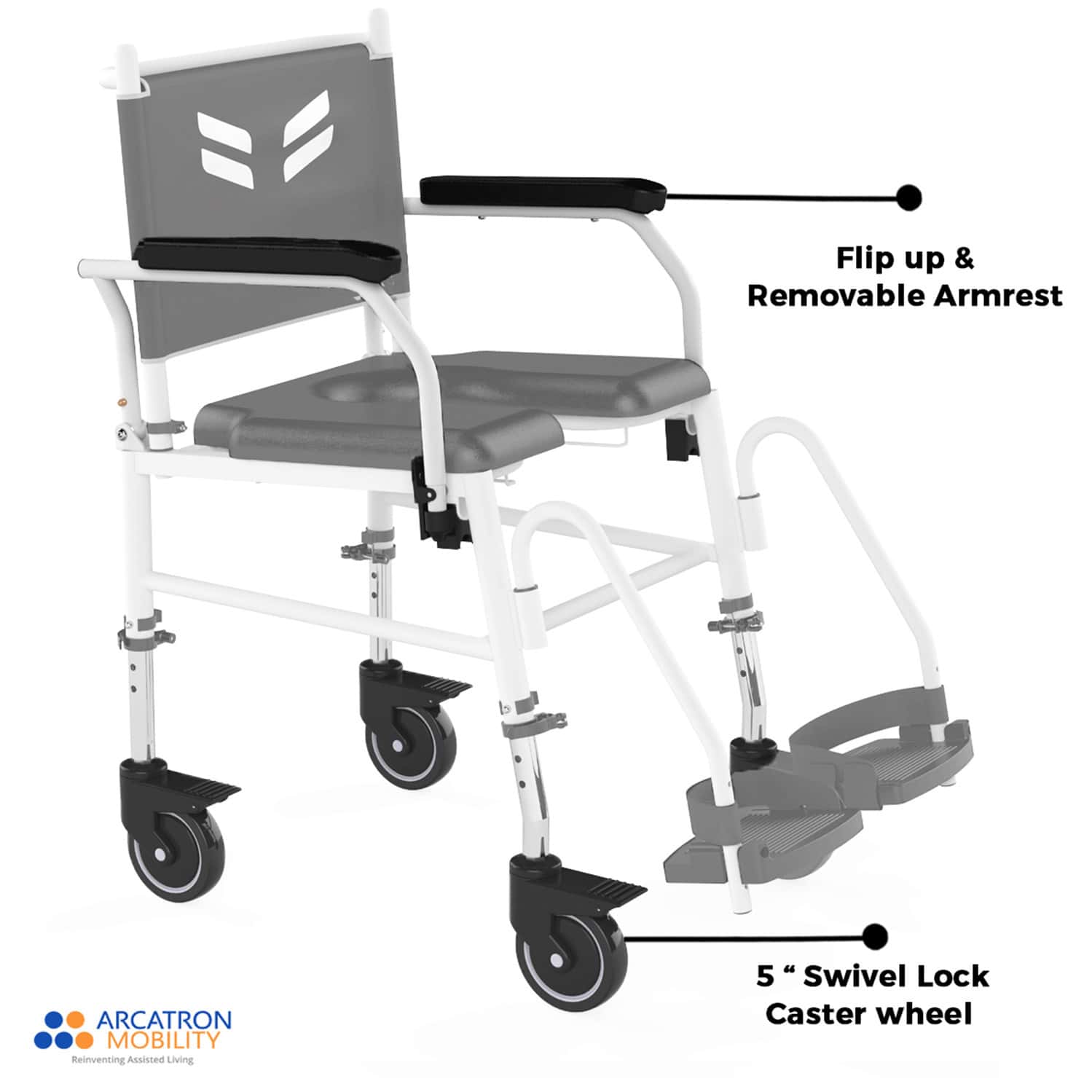Buy FRIDO PRIME ASSISTANT PROPELLED SHOWER COMMODE WHEELCHAIR WITH ...